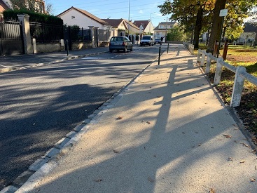 Réfection d'un cheminement piétons en stabilisé à Boissy Saint Léger(94)